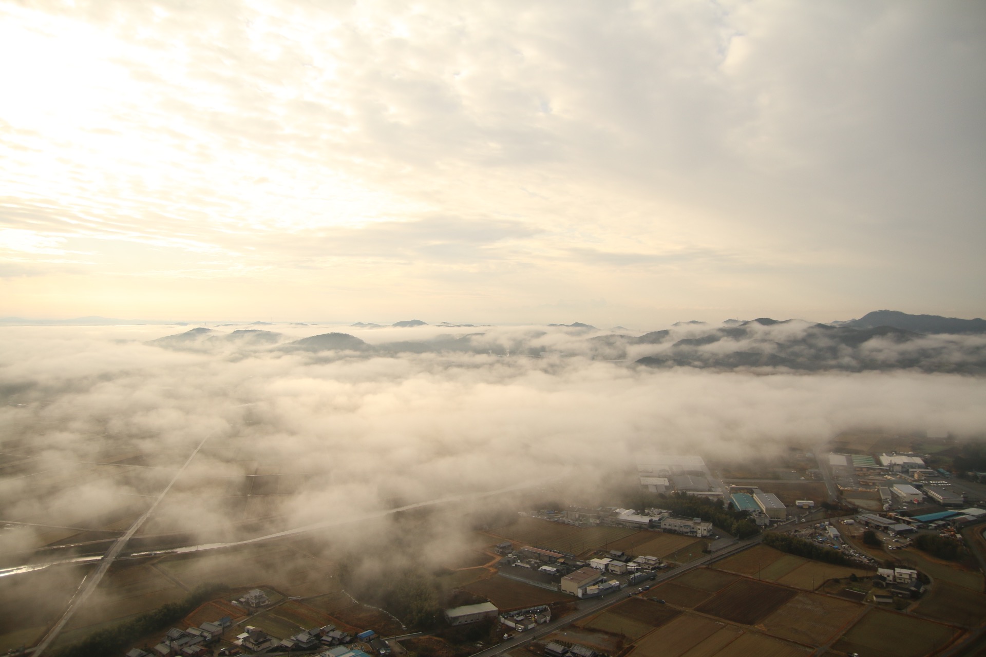 2017年1月 播磨遠征(兵庫県) 鶉野飛行場上空から